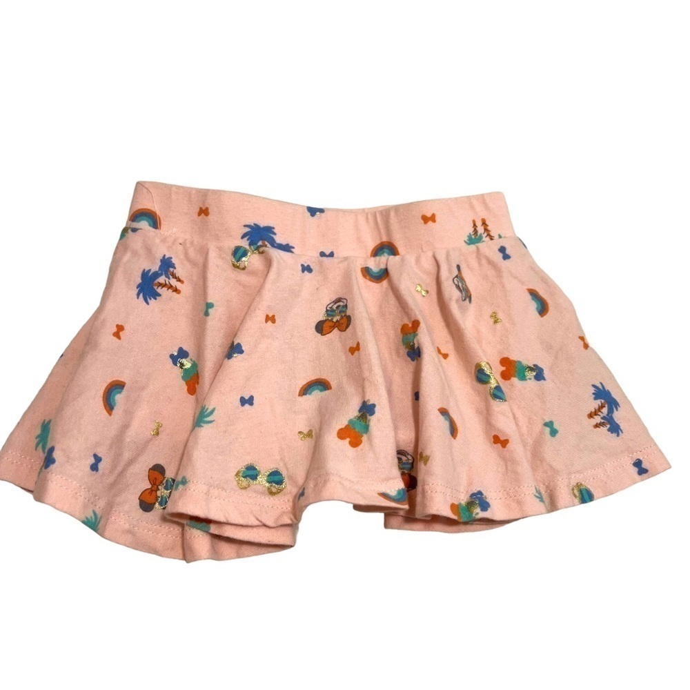 Disney‎ Junior Baby Girls Size 18 Months Skirt Light Pink Minnie Mouse Tropical